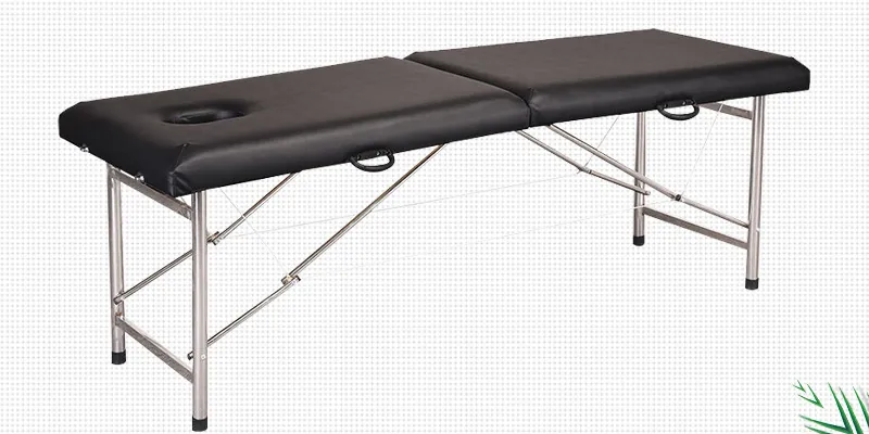 Portable folding lash bed with an aluminium frame for mobile lash techs